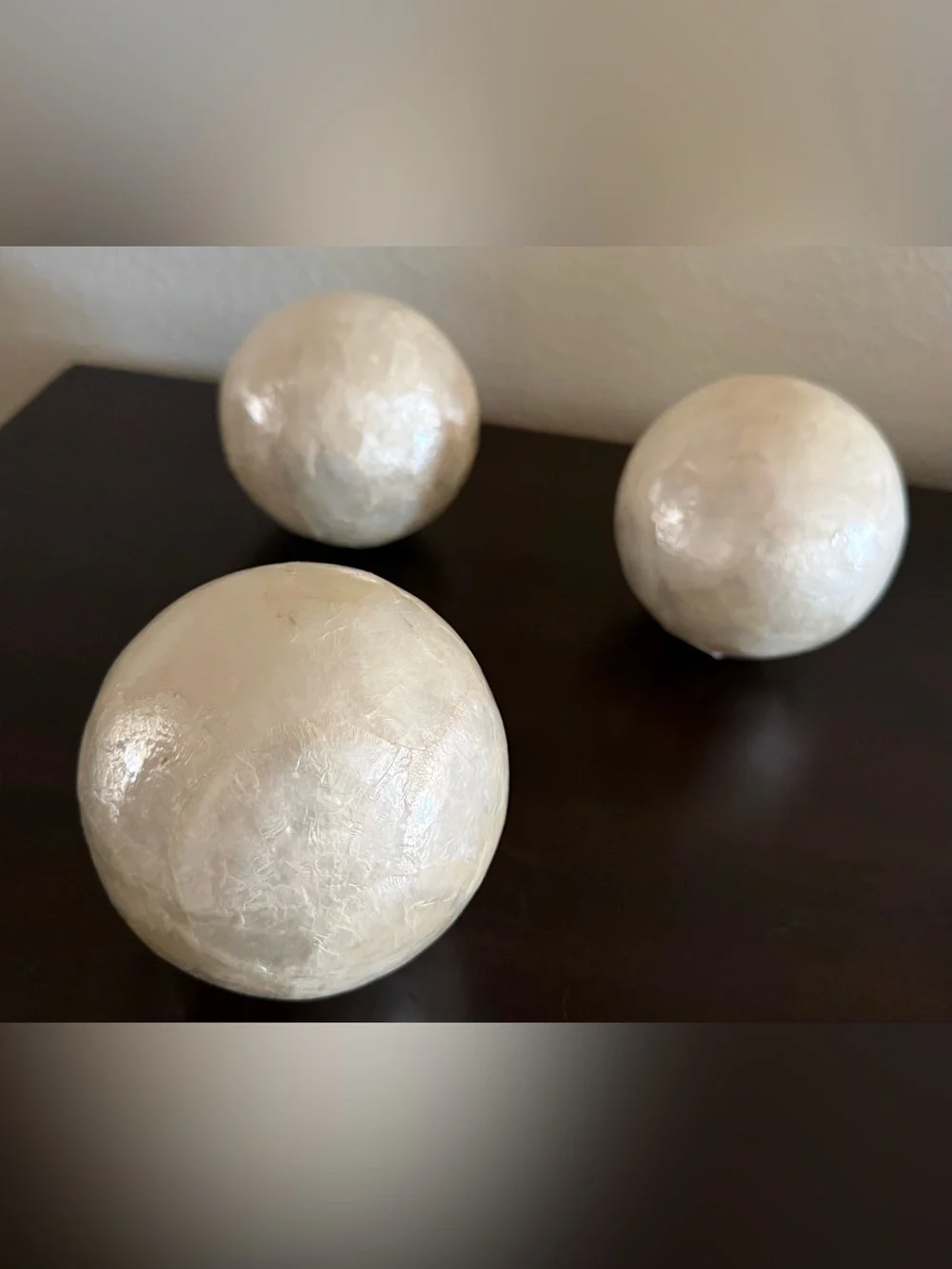 Pier 1 Decorative Orbs Set of 3 | 4” Spheres Home Decor